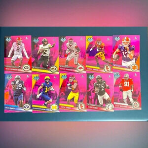 Lot of 10 1st Bowman Pink Refractor Rookie Cards 2023 Bowman Chrome University​